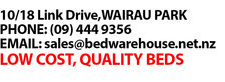 Bed Warehouse - Contact Info